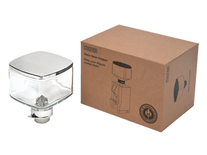 Kontenitur tal-kafè fil-fażola Eureka Mignon tal-ħġieġ u tal-metall 550 g - Spare part numru OEM: ACC-CMV-001-1KIT