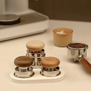Sett ta' Aċċessorji għall-Pucks Espresso - TIMEMORE tal-Injam