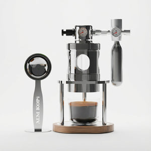 Magna tal-espresso pneumatika Aleman mikro | 58 mm fuq il-mejda bl-arja