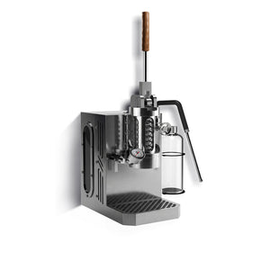 Aleman Gecko Magni tal-Espresso Imwaħħal mal-Ħajt b'Leħen Manwali | Zero-Footprint 58 mm Brewer