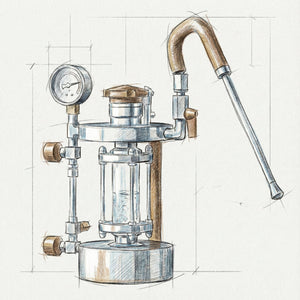 Aleman Z-serien Visual Steam Station | Skummar tal-ħalib professjonali (mudell Gatling)