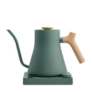 Grön kedd elettriku tal-ilma b’manik ta’ l-injam u xoffa rqiqa għall-preċiżjoni, parti minn Fellow, EspressoGear, kollox dwar il-kafè