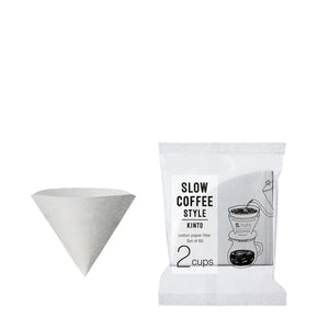 Kinto Bomulls filtri tal-karta għal 2 tazza - 60 pakkett Kinto