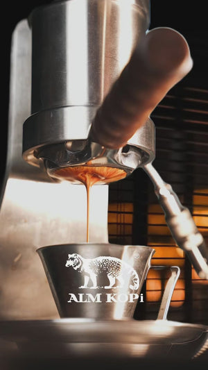 Aleman Sniper Magni tal-Espresso b'leħuq manwali | Precision Tower f'azzar inossidabbli
