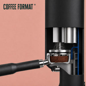 Coffee Format automatisk tamper i användning