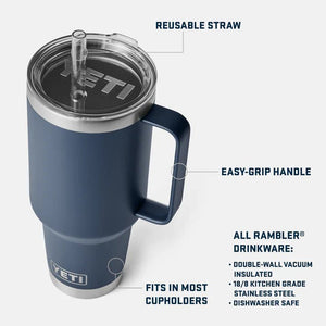 Rambler Straw Mugg 1L - Turkos - Barista och Espresso