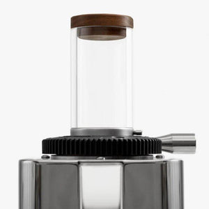 Day hopper för ECM och Mazzer-Trälock till bönbehållare-Wiedemann Manufuktur-ECM-Valnöt-Barista och Espresso