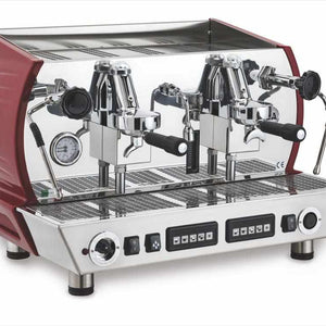 La Nuova Era Altea Vintage Kommersiell espressomaskin-Kommersiell-La Nuova Era-2-grupp-Röd-Barista och Espresso